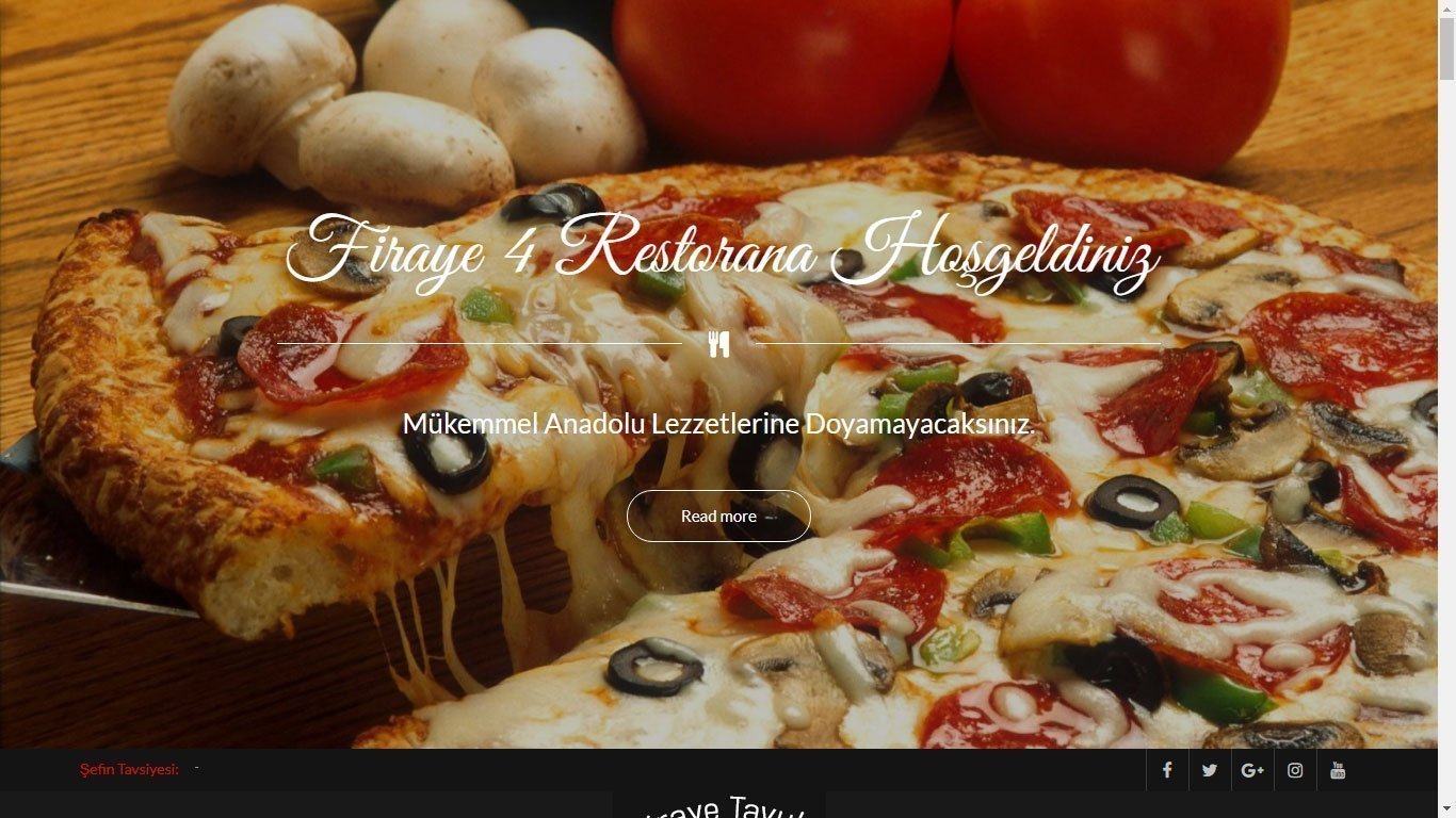 Tema 78 - Hızlı Web- Pizzacı Web Site Teması